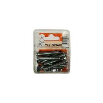 Vis métaux tête fraisée acier zingué 40x6 - 9 pièces