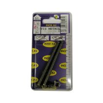 Vis métaux tête fraisée inox A2 L.80 ø6mm - Les 2 pièces