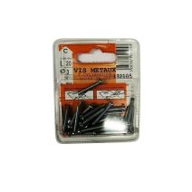 Vis métaux tête cylindrique acier zingué L.20 ø3mm - Les 24 pièces