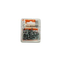 Vis métaux tête cylindrique acier zingué L.16 ø4mm - Les 22 pièces