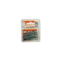 Vis métaux tête cylindrique acier zingué L.40 ø4mm - Les 15 pièces