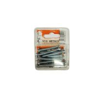 Vis métaux tête cylindrique acier zingué L.40 ø5mm - Les 12 pièces