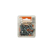 Vis métaux tête cylindrique acier zingué L.20 ø6mm - Les 10 pièces