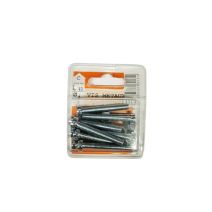 Vis métaux tête cylindrique acier zingué L.40 ø6mm - Les 9 pièces