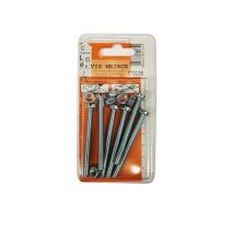 Vis métaux tête cylindrique acier zingué L.60 ø6mm - Les 6 pièces