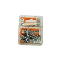 Boulons poêlier acier zingué L.40 ø4mm - Les 12 pièces