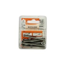 Boulons poêlier acier zingué L.50 ø4mm - Les 10 pièces
