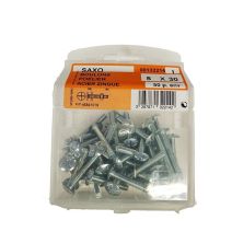 Boulons poêlier acier zingué L.30 ø5mm - Les 50 pièces
