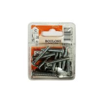 Boulons poêlier acier zingué L.30 ø5mm - Les 12 pièces