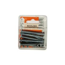 Boulons poêlier acier zingué L.50 ø5mm - Les 9 pièces