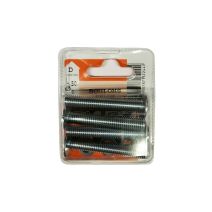 Boulons poêlier acier zingué L.50 ø8mm - Les 4 pièces