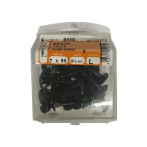 Boulons TRCC acier noirci 7x50mm - Les 20 pièces