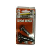Boulons TRCC acier zingué 10x50mm - Les 2 pièces