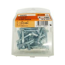 Boulons TRCC acier zingué 6x40mm - Les 30 pièces