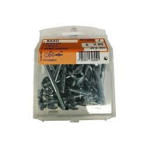 Boulon TRCC acier zingué L.60 ø6mm - Les 25 pièces