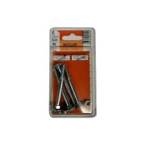 Boulons TRCC acier zingué 6x60mm - Les 4 pièces