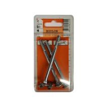 Boulons TRCC acier zingué 6x80mm - Les 3 pièces