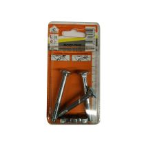 Boulons TRCC acier zingué 7x60mm - Les 3 pièces