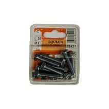 Boulons 6 pans classe 8.8 zingué L.30 ø6 - Les 8 pièces