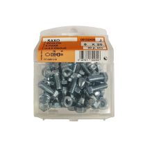 Boulon 6 pans acier zingué L.20 ø8mm - Les 30 pièces