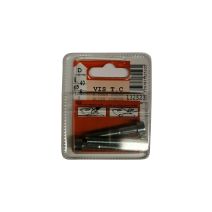 Vis tête cylindrique 6 pans creux acier zingué L.40 ø6mm - Les 3 pièces