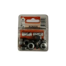 Ecrous 6 pans acier zingué ø8mm - Les 14 pièces