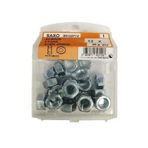 Ecrous 6 pans acier zingué 12mm - Les 25 pièces