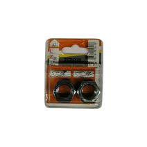 Ecrous 6 pans acier zingué ø16mm - Les 2 pièces