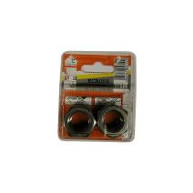 Ecrous 6 pans acier zingué ø18mm - Les 2 pièces