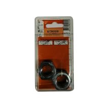 Ecrous 6 pans acier zingué ø20mm - Les 2 pièces