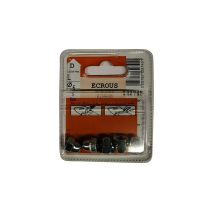 Ecrous borgnes acier zingué ø6mm - Les 5 pièces