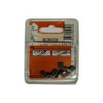 Ecrous oreilles acier zingué ø5mm - Les 3 pièces