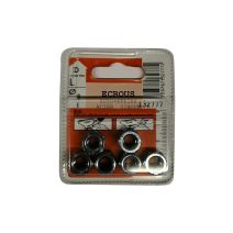 Ecrous auto-frein acier zingué ø8mm - Les 6 pièces