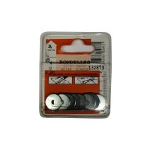 Rondelles extra large acier zingué ø4mm - Les 12 pièces