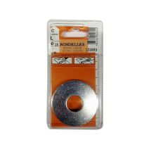 Rondelles extra large acier zingué ø18mm - Les 2 pièces