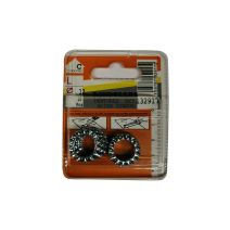Rondelles dentures acier zingué ø12mm - Les 10 pièces
