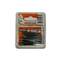 Goupilles fendues zingué L.36 ø2,5mm - Les 24 pièces