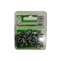Pitons fermés acier zingué L.10 ø2,5mm - Les 27 pièces