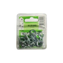 Pitons fermés acier zingué L.20 ø3mm - Les 16 pièces