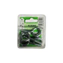 Pitons fermés acier zingué L.30 ø5mm - Les 5 pièces