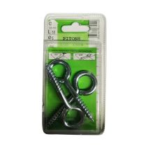 Pitons fermés acier zingué L.50 ø6mm - Les 3 pièces
