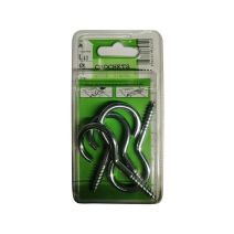 Crochets armoire acier zingué L.40 ø5mm - Les 4 pièces