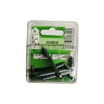 Gonds à vis acier zingué L.50 ø4,5mm - Les 6 pièces