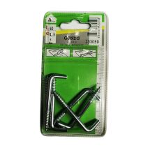 Gonds à vis acier zingué L.60 ø4,5mm - Les 6 pièces