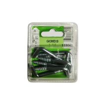 Gonds à vis acier zingué L.50 ø5mm - Les 6 pièces