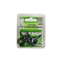 Pitons tige courte acier zingué L.16 ø4mm - Les 6 pièces
