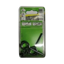 Pitons rondelle + écrou acier zingué L.40 ø5mm - Les 2 pièces