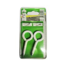 Pitons fermés zingués laqués L.40 ø6mm - Les 2 pièces