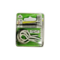 Crochets armoire zingué laqué L.30 ø3,5mm - Les 5 pièces