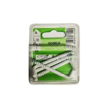 Gonds à vis zingué laqué L.60 ø4,5mm - Les 4 pièces